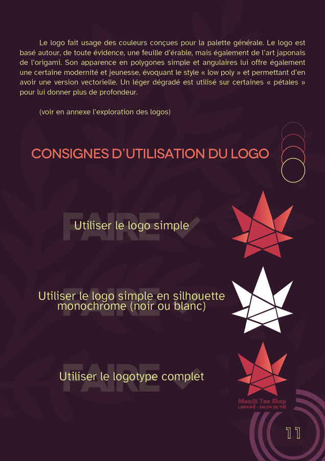Page 11, Règles d'utilisation du logo