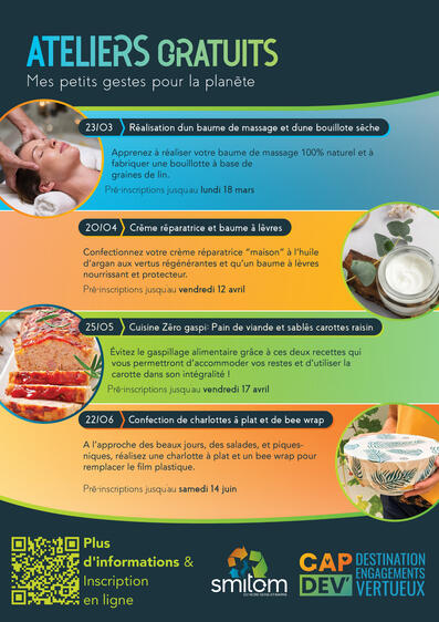 Affiche réalisée pour des évènements récurrents au sein du SMITOM